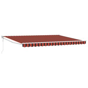 vidaXL Markise Orange und Braun 450 x 300 x 165 cm