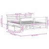 vidaXL Massivholzbett ohne Matratze 180x200 Kiefernholz
