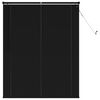 vidaXL Venezianische Jalousie Schwarz 150 x 110 cm 25 mm PVC