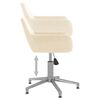 vidaXL Esszimmerst&uuml;hle 2 Stk. Drehbar Creme Samt