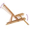 vidaXL Strandst&uuml;hle 2 Stk. Klappbar Beige Stoff und Massivholz
