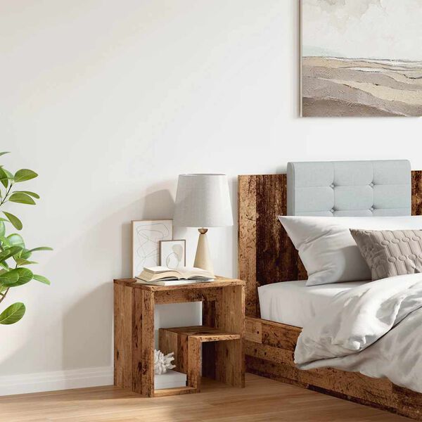 vidaXL Nachttisch Altholz-Optik 40x30x40 cm Holzwerkstoff