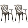 vidaXL 3-tlg. Bistro-Set Aluminiumguss Bronzen