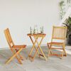vidaXL Garten Bistro Set 3 pcs Braun Akazie Massivholz
