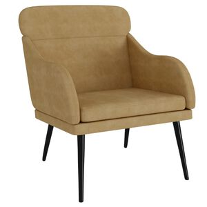 vidaXL Sessel Braun 63x76x80 cm Samt