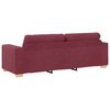 vidaXL 3-Sitzer-Sofa Weinrot 180 cm Stoff