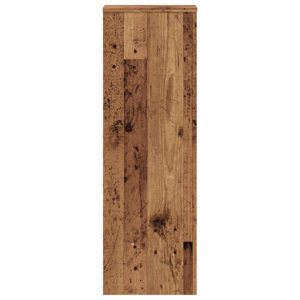 vidaXL Pflanzenst&auml;nder 2 Stk. Altholz-Optik 33x33x100 cm Holzwerkstoff