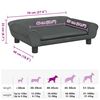vidaXL Hundebett Dunkelgrau 70x48x22 cm Samt