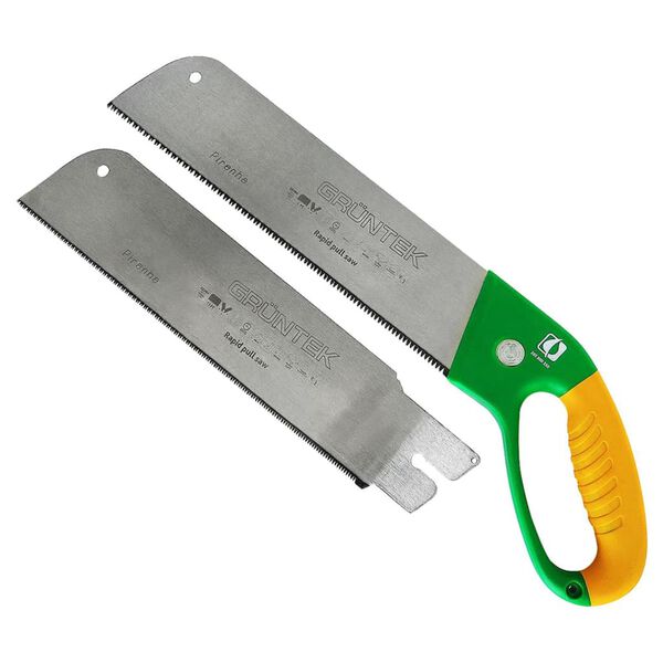 GR&Uuml;NTEK Gartens&auml;ge PIRANHA mit 2 S&auml;gebl&auml;ttern 520 mm