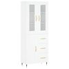 vidaXL Highboard Wei&szlig; 69,5x34x180 cm Holzwerkstoff