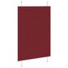 vidaXL Plissee Bordeauxrot 85x100 cm Stoffbreite 84,4 cm Polyester