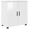 vidaXL Badezimmerschrank Hochglanz Wei&szlig; 61 x 35 x 64 cm