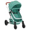 vidaXL 2-in-1-Kinderwagen Gr&uuml;n Aluminium