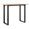 vidaXL Esstisch O-Gestell 100x50x75 cm Massivholz Kiefer und Stahl