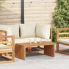 vidaXL Garten Beistelltisch Braun 90 x 50 x 36 cm Teak-Massivholz
