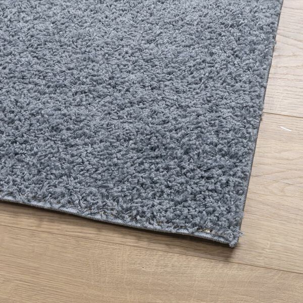 vidaXL Teppich Shaggy Hochflor Modern Blau 300x400 cm