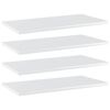vidaXL B&uuml;cherregal-Bretter 4 Stk. Hochglanz-Wei&szlig; 60x30x1,5 cm