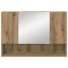 vidaXL Spiegelschrank Artisan-Eiche 80 x 17 x 55 cm Holzwerkstoff