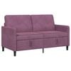 vidaXL Sofa mit Stauraum 2-Sitzer Lila 152 x 78 x 87 cm Polyester