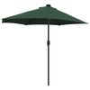 vidaXL Gartenparasol Grün 294 x 150 x 223 cm Stoff