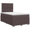 vidaXL Boxspringbett mit Matratze Dunkelbraun 120 x 190 cm Stoff