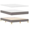 vidaXL Boxspringbett mit Matratze Taupe 140 x 200 cm Stoff