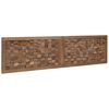 vidaXL Kopfteil Wandmontiert Natur 160 cm Massivholz Teak