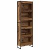 vidaXL B&uuml;cherregal 60 x 30 x 189,5 cm Holzwerkstoff Altholz