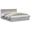 vidaXL Bettrahmen Graues Sonoma 180 x 200 cm Ingenieurs Holz
