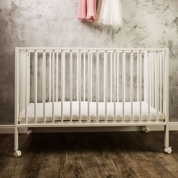 tiSsi Klappbares Kinderbett Wei&szlig;