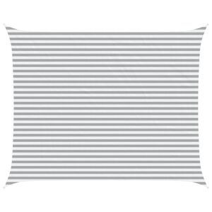 vidaXL Sonnensegel Hellgrau und Wei&szlig; 5 x 4 m 100 % Polyester Oxford