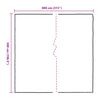 vidaXL Transparente Plane mit &Ouml;sen 5x8 m Polyethylen