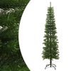 vidaXL K&uuml;nstlicher Weihnachtsbaum mit St&auml;nder Schlank 210 cm PE
