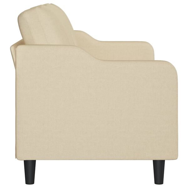 vidaXL 3-Sitzer-Sofa Creme 180 cm Stoff