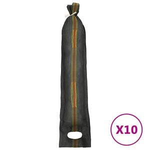 vidaXL Sands&auml;cke 10 Stk. Dunkelgr&uuml;n 103 x 25 cm HDPE