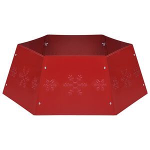 vidaXL Weihnachtsbaumrock Rot &Oslash;68x25 cm