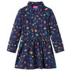 Kinderkleid mit Langen &Auml;rmeln Marineblau 92