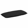 vidaXL R&uuml;cken Kissen Schwarz 120 x 50 cm Mikrofaserstoff