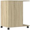 vidaXL Druckerst&auml;nder mit Rollen Sonoma-Eiche 60x40x68,5 cm