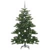 vidaXL K&uuml;nstlicher klappbarer Weihnachtsbaum Gr&uuml;n 150 cm PVC und Stahl