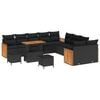 vidaXL Gartensofa-set 13 stk. 13-Sitzanzahl Schwarz
