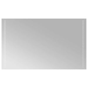 vidaXL LED-Badezimmerspiegel Transparent 100 x 60 cm Geh&auml;rtetes Glas