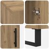 vidaXL Schreibtisch Artisan-Eiche 140 x 50 x 75 cm Holzwerkstoff