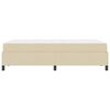 vidaXL Boxspringbett Creme 120 x 190 cm Stoff