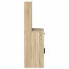 vidaXL Highboard Sonoma-Eiche 40 x 40,5 x 135 cm Holzwerkstoff