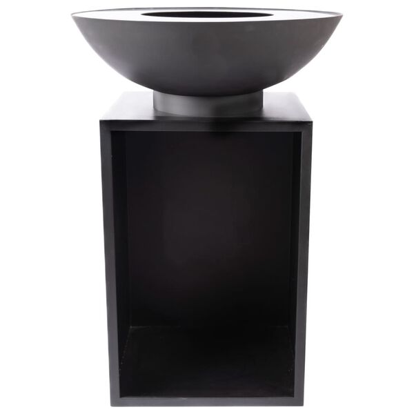 RedFire Gartengrill mit Holzlager Onyx 60 cm Schwarz