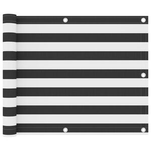 vidaXL Balkon-Sichtschutz Anthrazit und Wei&szlig; 75x300 cm Oxford-Gewebe