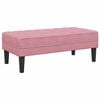 vidaXL Sofa Set mit Kissen 2 pcs Rosa Polyester