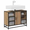 vidaXL Badezimmerschrank Artisan-Eiche 80 x 33 x 60 cm Holzwerkstoff
