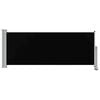 vidaXL Ausziehbare Seitenmarkise 100 x 300 cm Schwarz